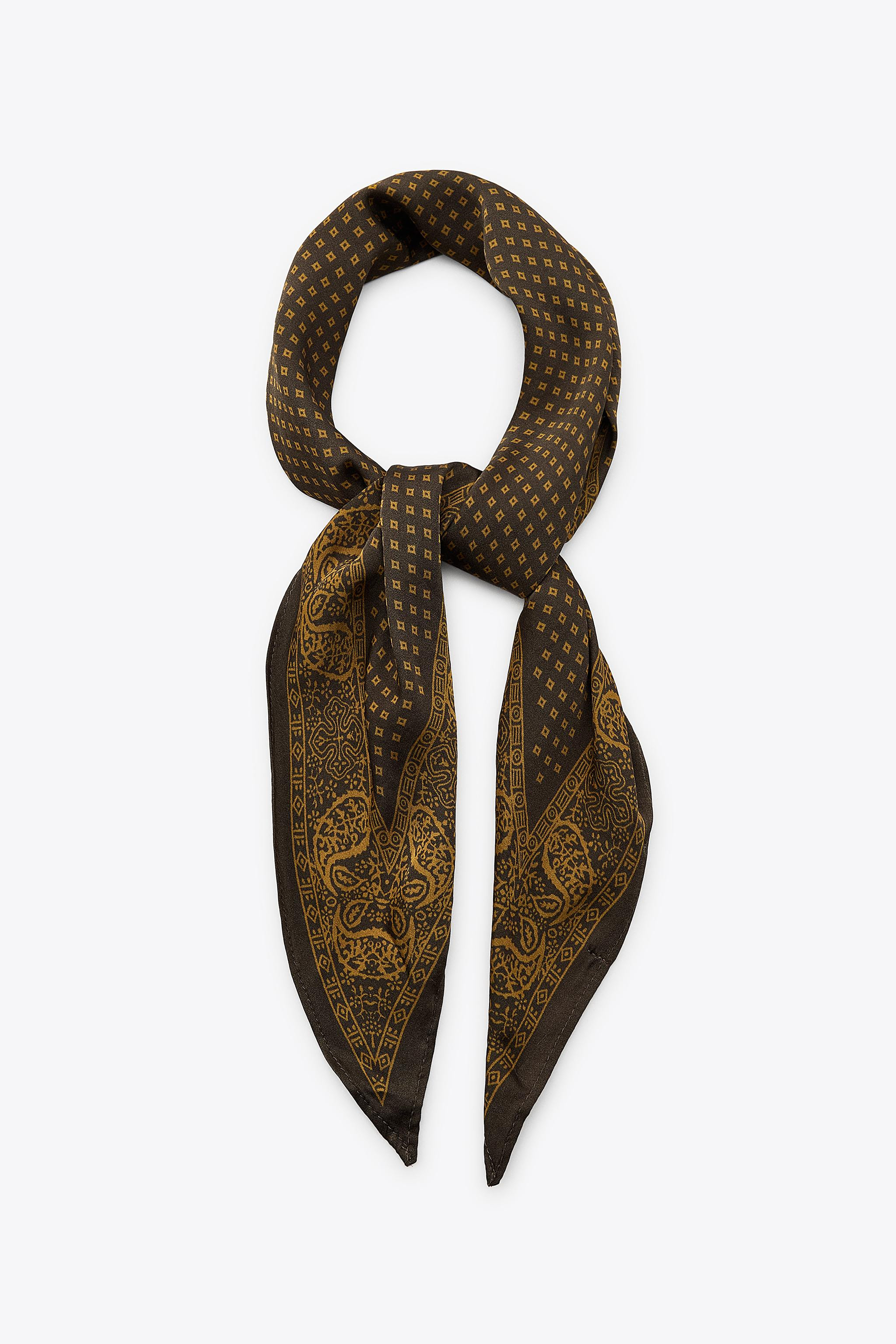 SATIN PRINTED BANDANA | Zara US