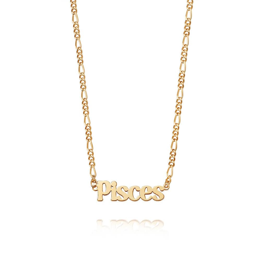 Pisces Zodiac Necklace 18ct Gold Plate | Daisy London Jewellery