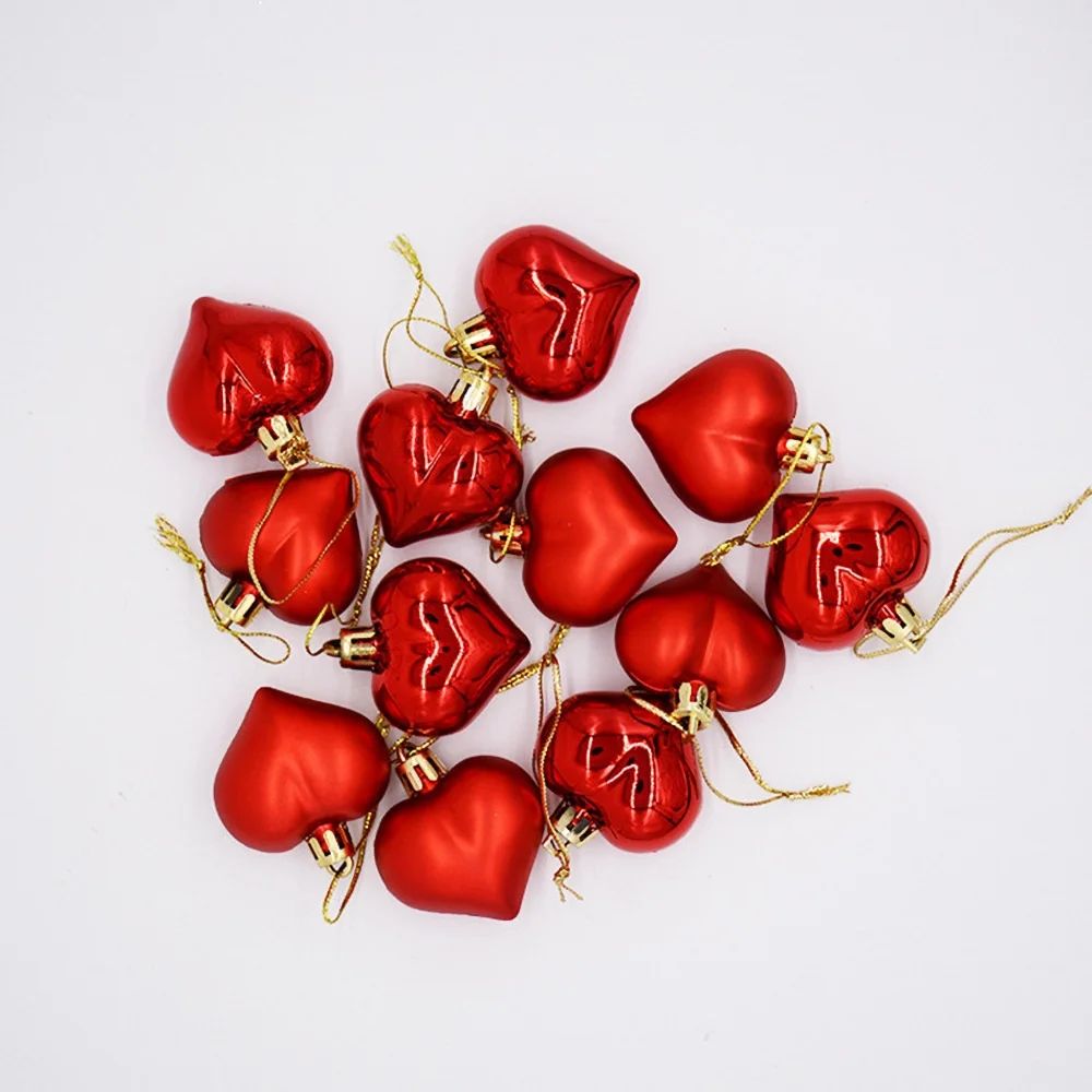 Valentine's Day Heart Shaped Ornaments, Valentines Heart Decorations, Valentine's Heart-Shaped Ba... | Walmart (US)