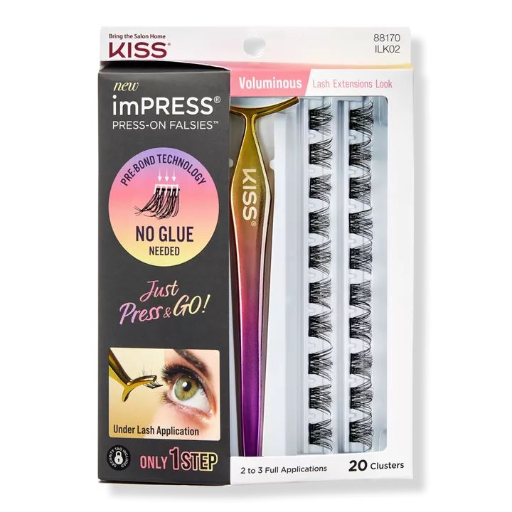 imPRESS Press-On Falsies Eyelash Clusters, Voluminous | Ulta