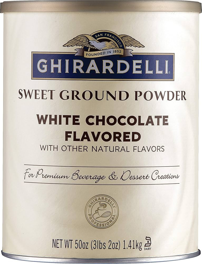 Ghirardelli Sweet Ground White Chocolate Flavor Powder, 3.12 lbs. | Amazon (US)