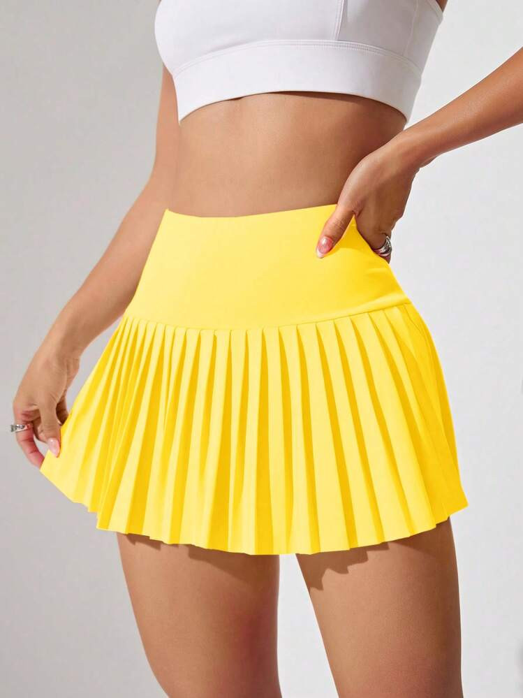 CourtClass Breathable Softness Pleated Hem Sports Skorttennis Skirt | SHEIN