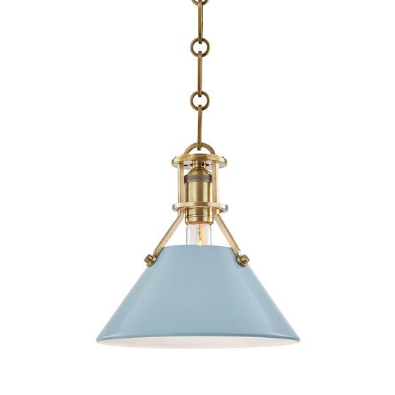 Mark D. Sikes Painted No. 2 9.5 Inch Mini Pendant by Hudson Valley Lighting | 1800 Lighting