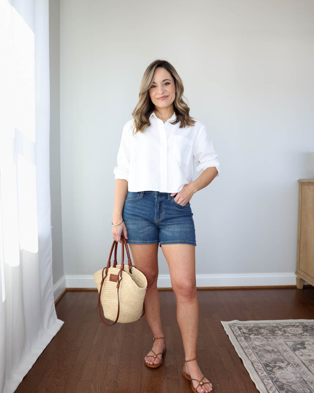 Red, white and blue Memorial Day outfit ideas with shorts!

Outfit 1:
White button down (Old Navy): petite xs 
Dad shorts (Abercrombie): 25 - sized up
Sandals (Dolce Vita): true to size

Outfit 2:
Navy shorts (Aritzia): xs 
Red top (Abercrombie): xs (also linking a similar top from LOFT)
Ballet flats: tts

Outfit 3:
Blue ribbed tank top (Quince): xs
Denim shorts (Madewell): 25 - sized up
Sandals (Dolce Vita): tts

#LTKootd #LTKPetite #LTKSaleAlert