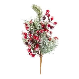 20" Iced Pine and Berry Spray, 6ct. | Michaels Stores