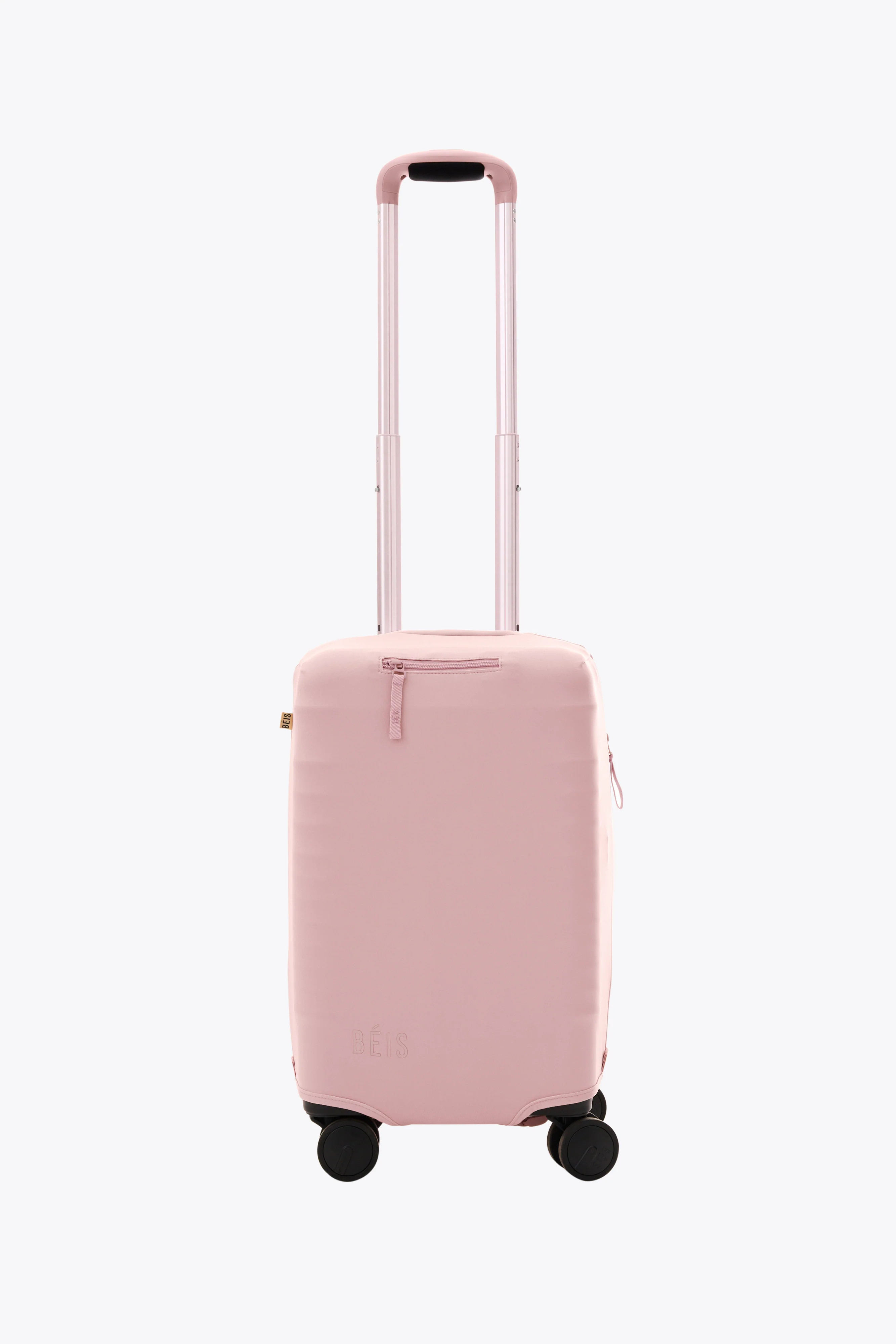 BÉIS 'The Small Carry-On Luggage Cover' in Atlas Pink - Pink Small Carry-On Luggage Cover Protec... | BEIS