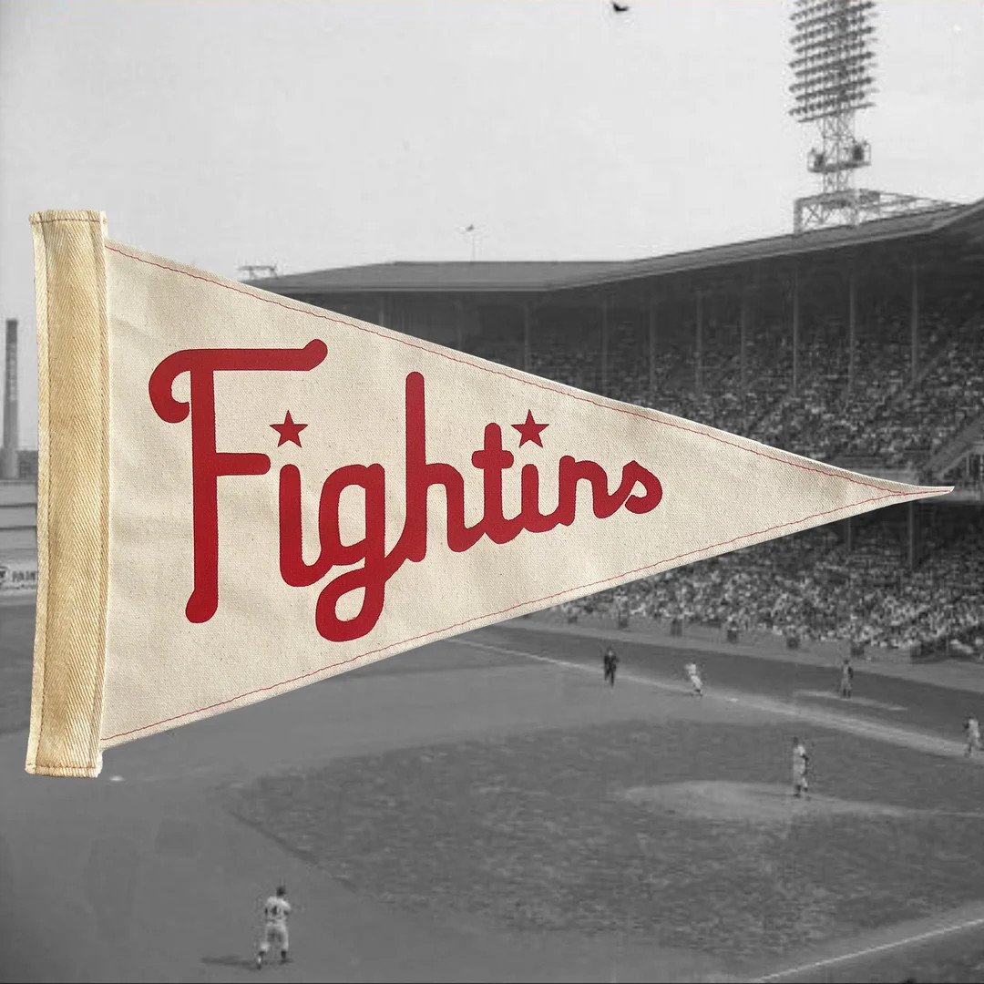 Fightins Pennant | Handcrafted Vintage Style | Philadelphia Phillies | Baseball | Canvas | Home D... | Etsy (US)