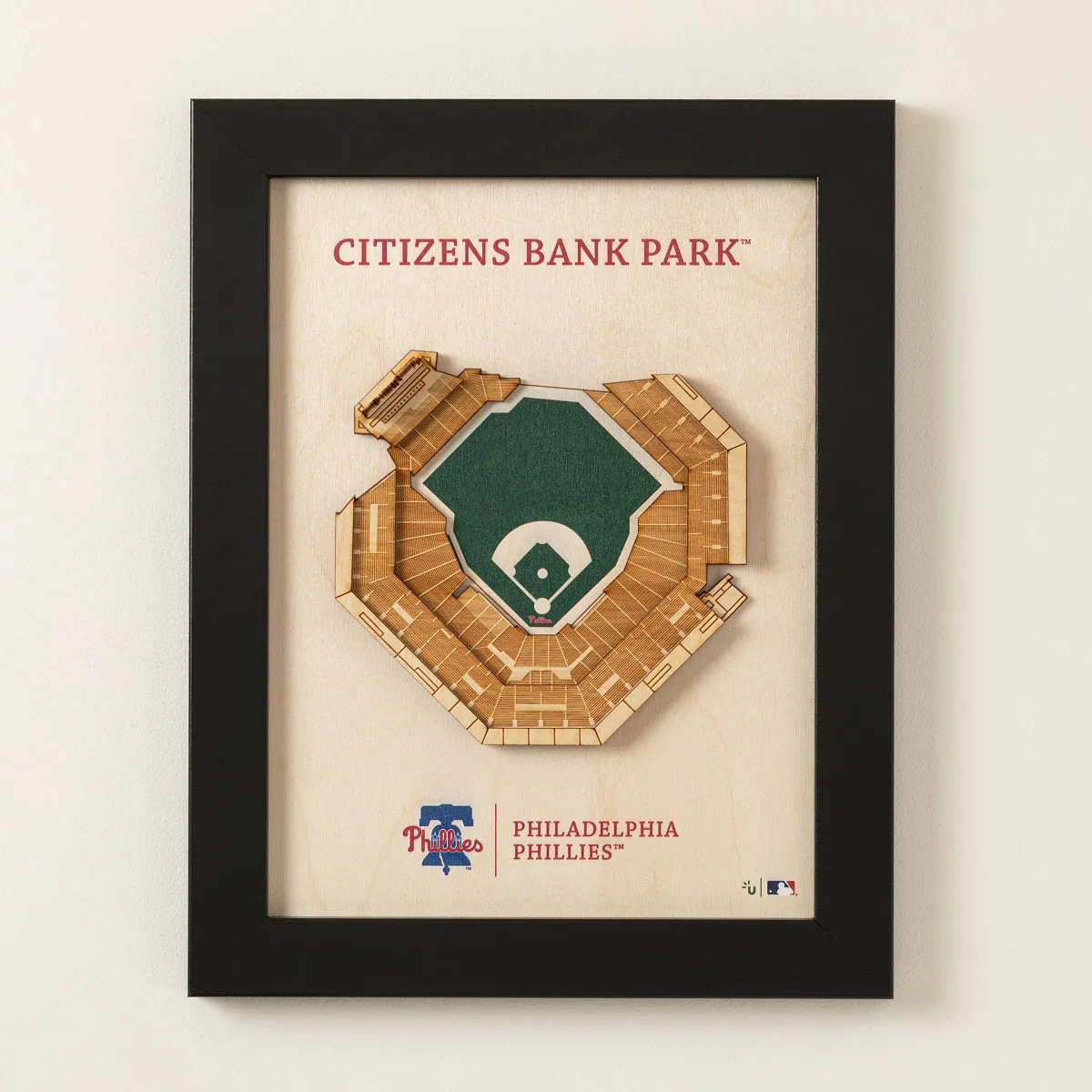 MLB Wall Sculpture Stadium Art, Philadelphia Phillies | UncommonGoods
