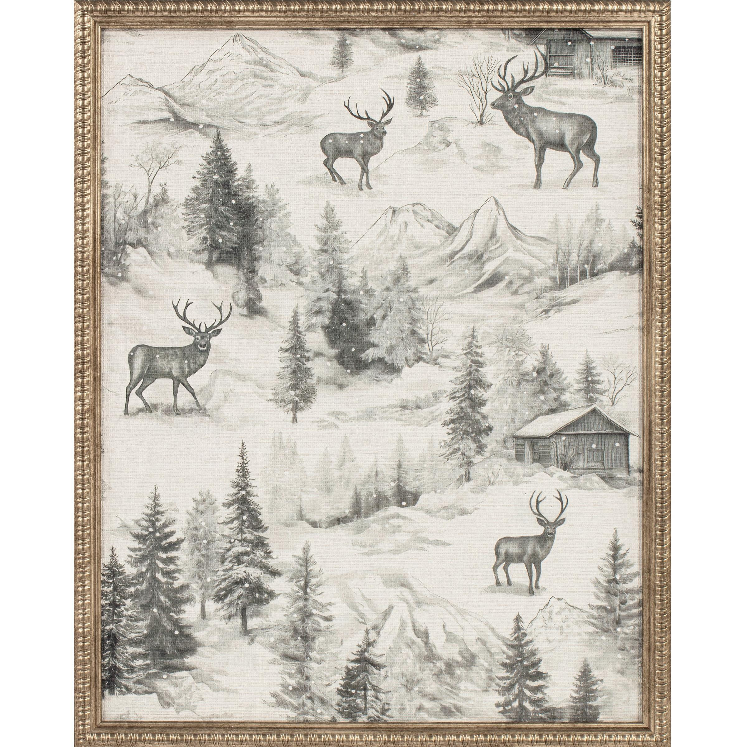 My Texas House Reindeer Oasis Framed Holiday Wall Art 16x20 | Walmart (US)