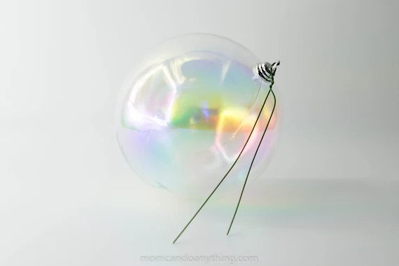 Transparent Iridescent Ornaments, 5 Inch, Pack of 6 | Etsy (US)