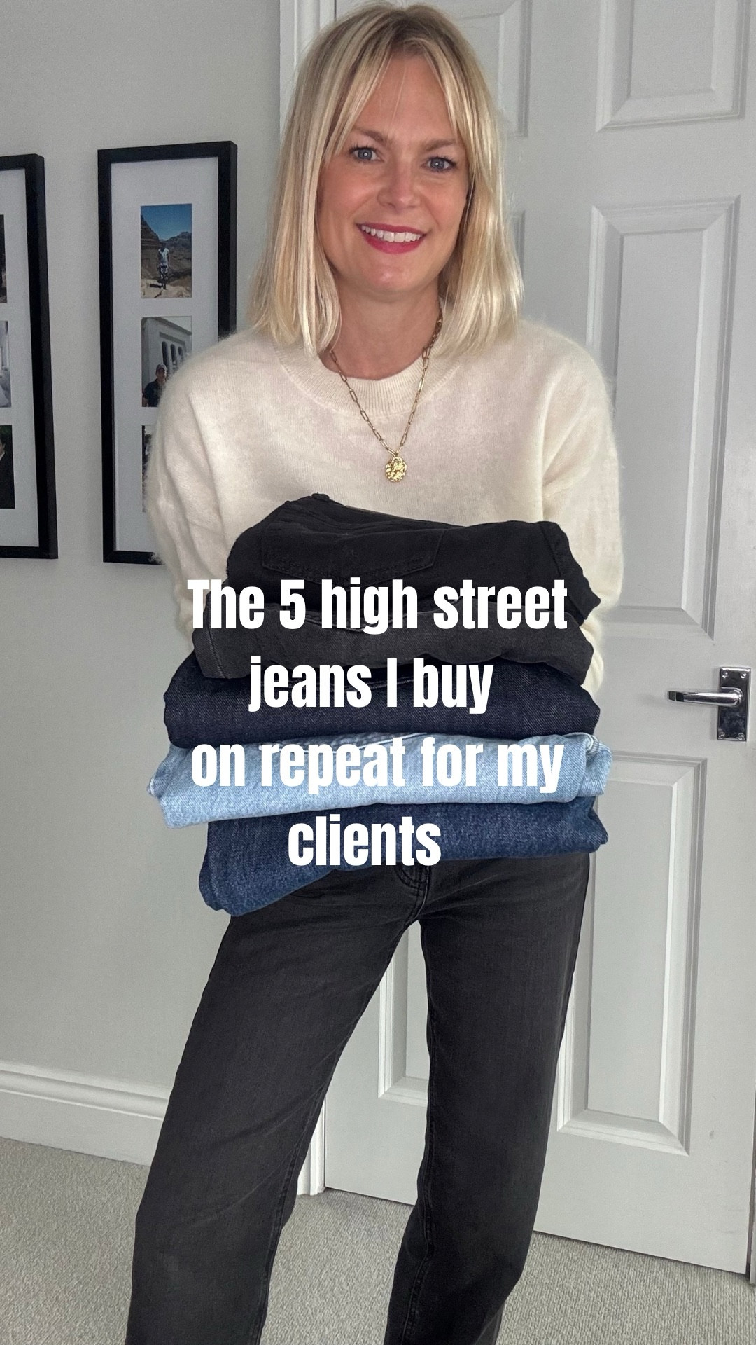 Jeans shopping is always a pain point for my clients so here are 5 different high street styles I buy on repeat for my clients 👖👖👖

Cropped ankle leg jeans 
3 leg lengths. I wear 26” as am 5ft2
Multiple washes
Precise fit as waist measured in inches 

Boyfriend 
Wearing 6 short 
Also in other leg lengths and sizes 6-20/22
Multiple washes 

Crop kick flare 
Recommend sizing up in these. Particularly in the black. Good if you’re shorter. 

Straight full length 
3 different leg lengths 
Wearing 29” inseam 
Multiple washes 

Wide leg jean
Multiple washes available 

Denim
Jeans
Autumn outfits 
Boots 


#LTKjeans #LTKstyletip #LTKautumn