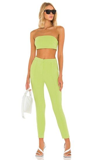Remy Bandeau Pant Set in Lime | Revolve Clothing (Global)