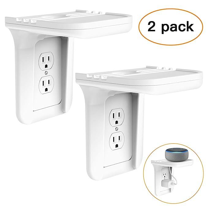 Wall Outlet Shelf Holder Charging Socket Power Perch Organizer, [up to 15lbs] [Easy Install] with... | Amazon (US)