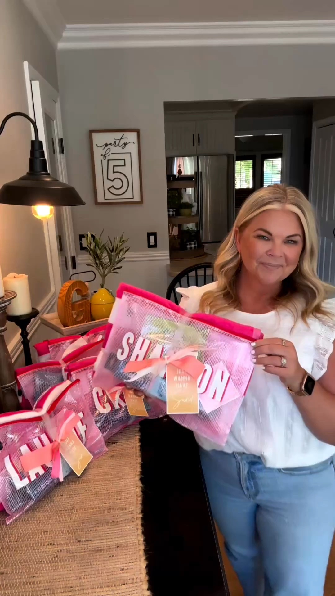 Girls Trip or Bachelorette Gift Idea! A fun little gift for a weekend getaway. I love these pouches that cam be personalized. Affordable & so cute! I added a little bit of everything inside. Paired with the towel & gift tag you are set! Join me for more ideas🩷☀️🩷☀️

#LTKSeasonal #LTKTravel #LTKSwim