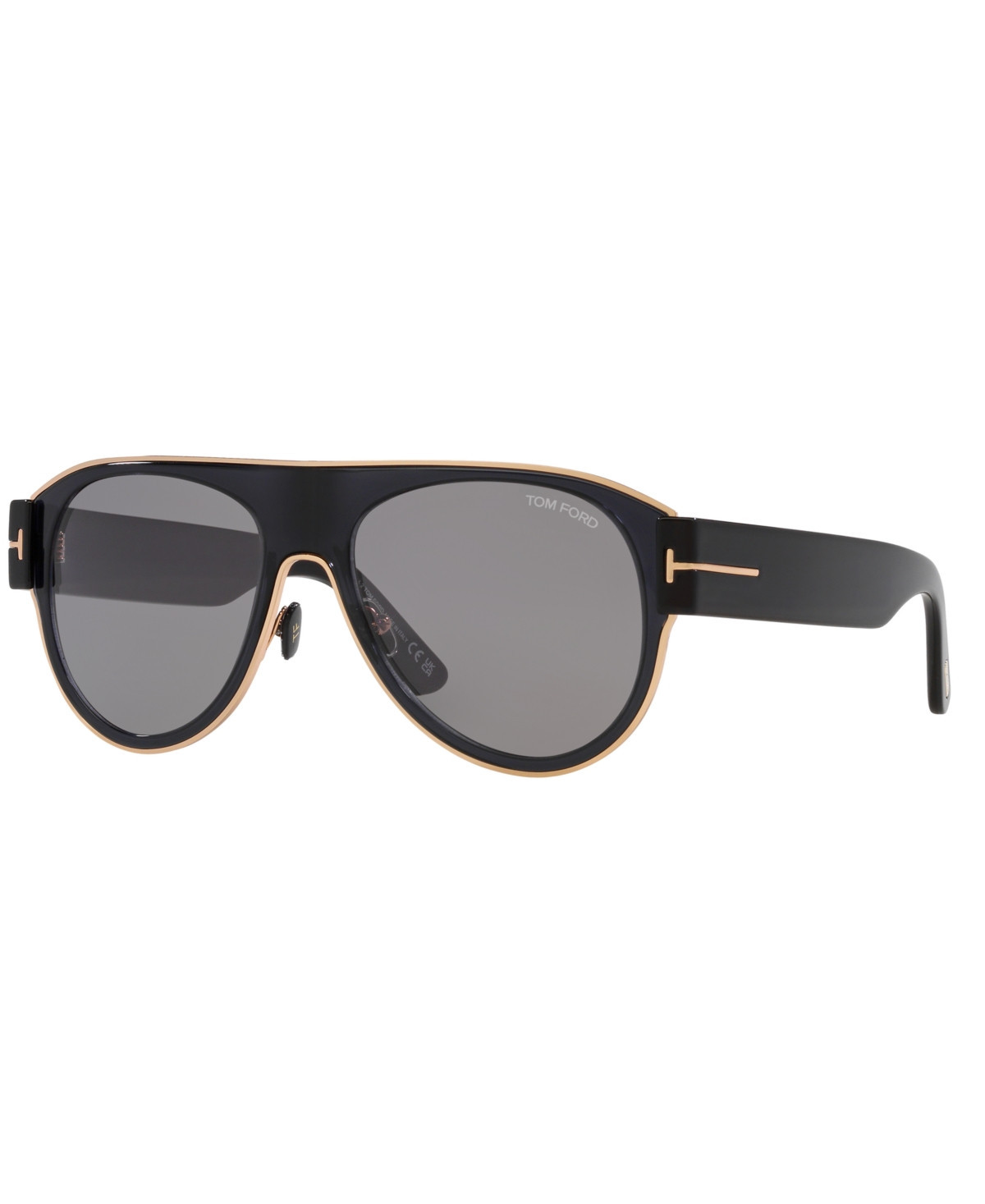 Tom Ford Unisex Sunglasses, Lyle-02 - Black Shiny | Macy's