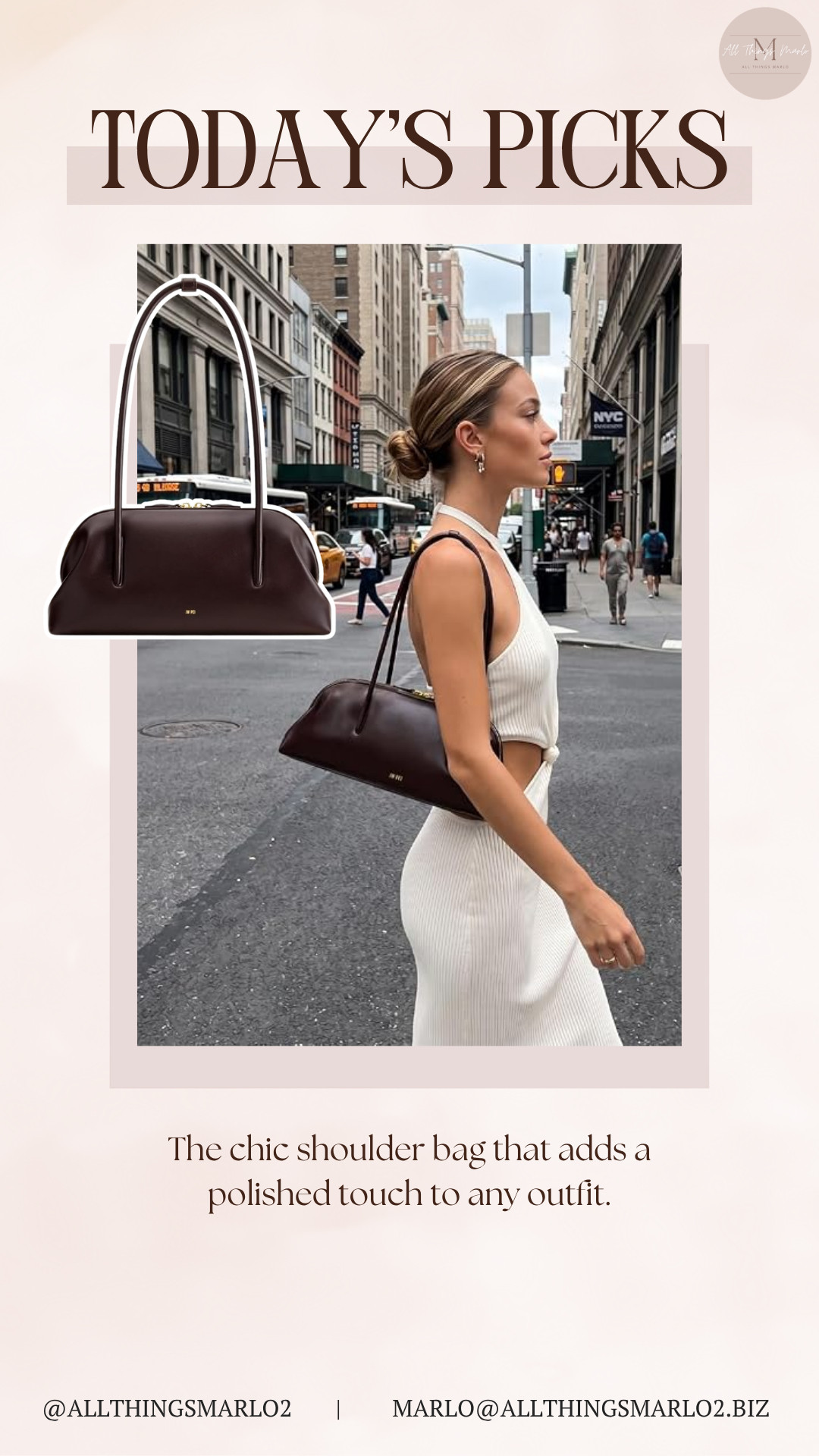 The chic shoulder bag that adds a polished touch to any outfit. 

 #LTKSeasonal #LTKWorkwear #LTKTravel
