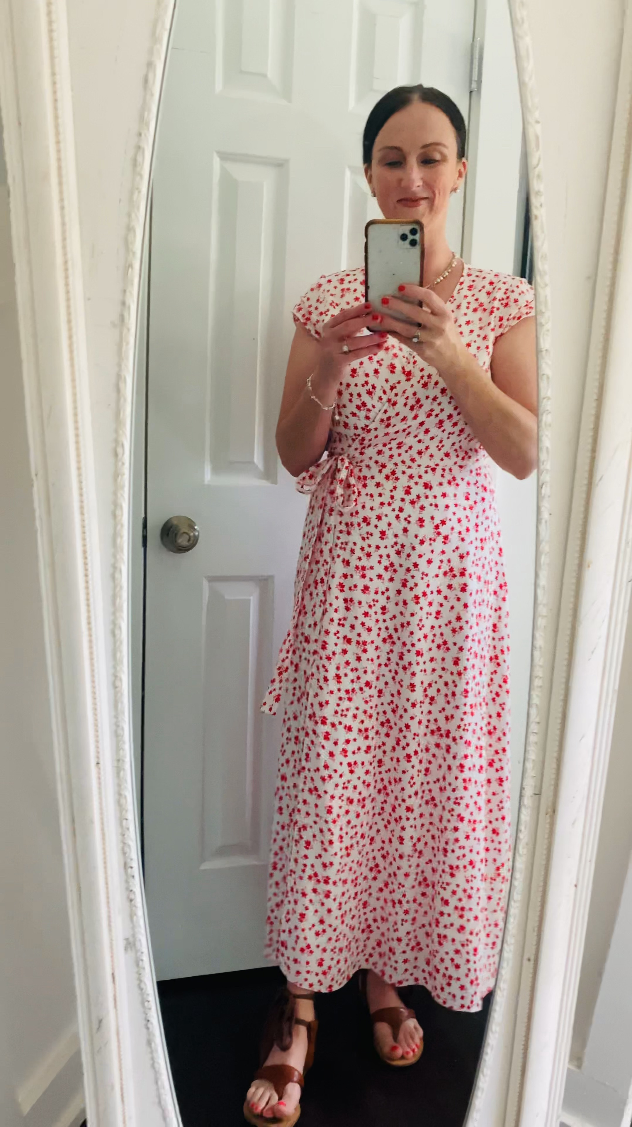 Wedding guest dress 💐 I love a summer dress from & Other Stories! They are lightweight, flattering, & unbelievably elegant. 

Pair with Italian leather lace up sandals from Sarah Flint for a chic summer outfit! 

Preppy, feminine, maxi dress, summer capsule wardrobe

#LTKOver40 #LTKSummerSales #LTKVideo