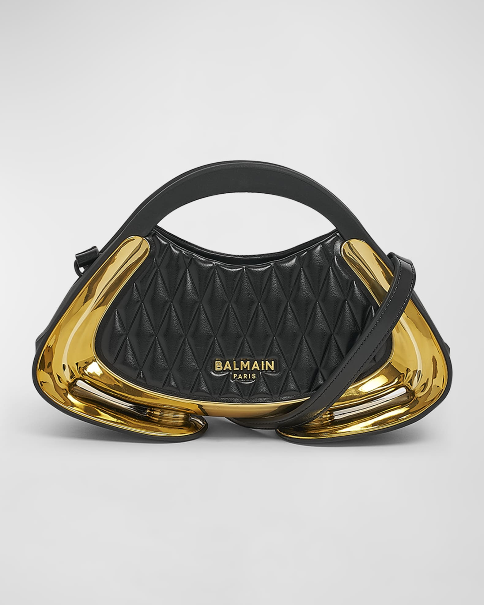 Jolie Madam Small Top-Handle Bag in Quilted Faux Leather | Neiman Marcus