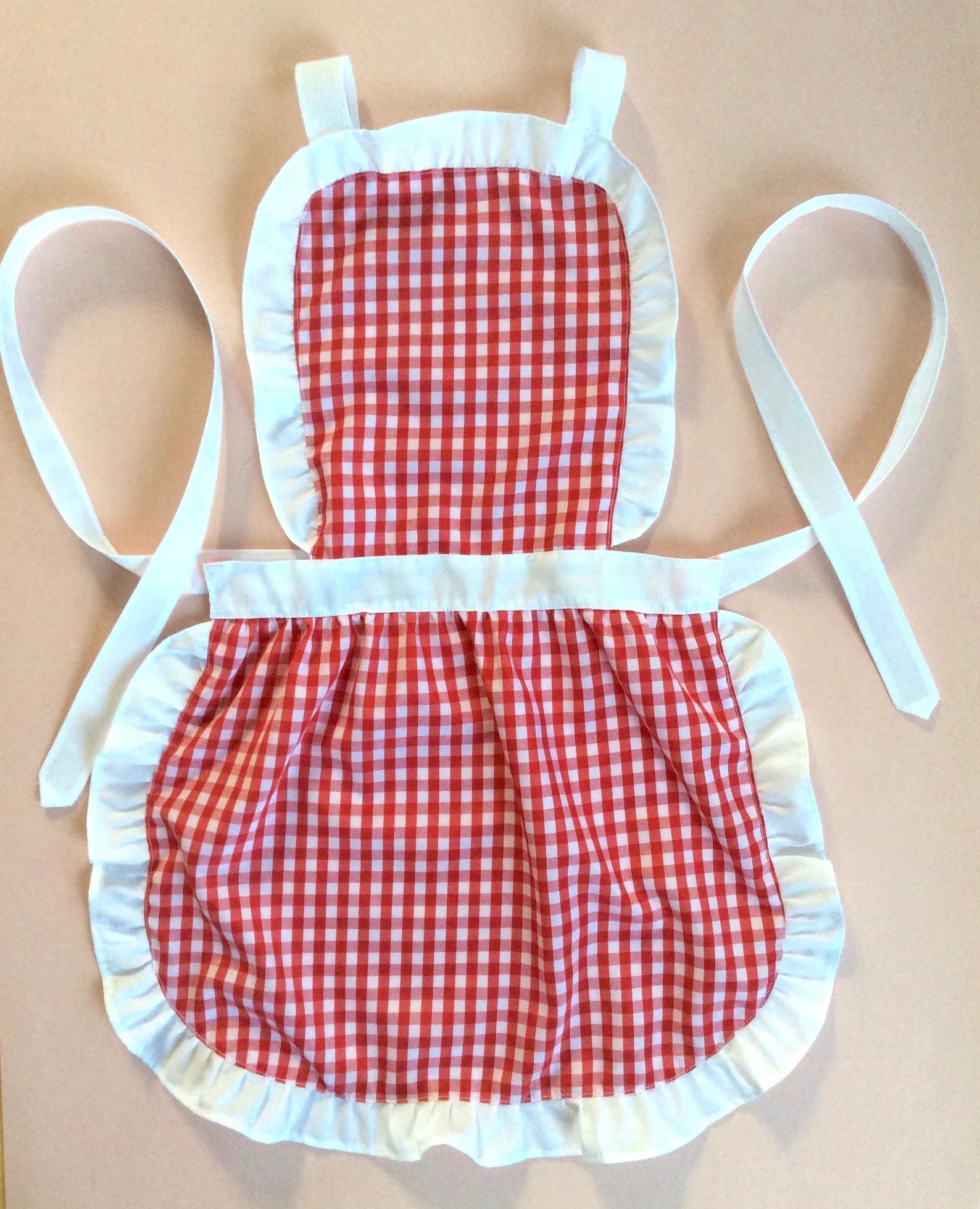 Kids Handmade Apron, Gingham Check, Little Girl Play Apron Fun Clothes, Child Apron, Birthday Par... | Etsy (US)