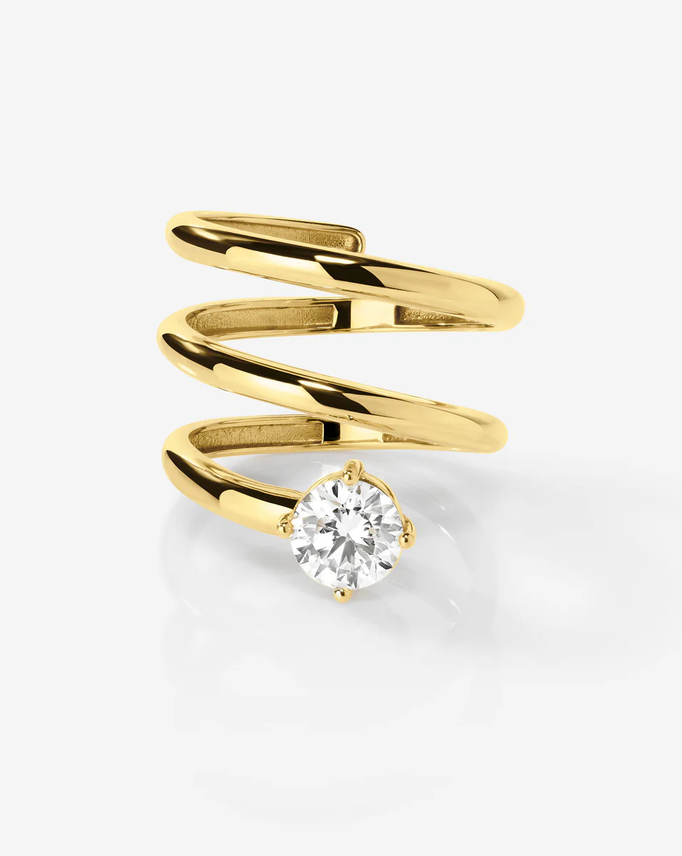 Lab Diamond Coil Ring | Ring Concierge