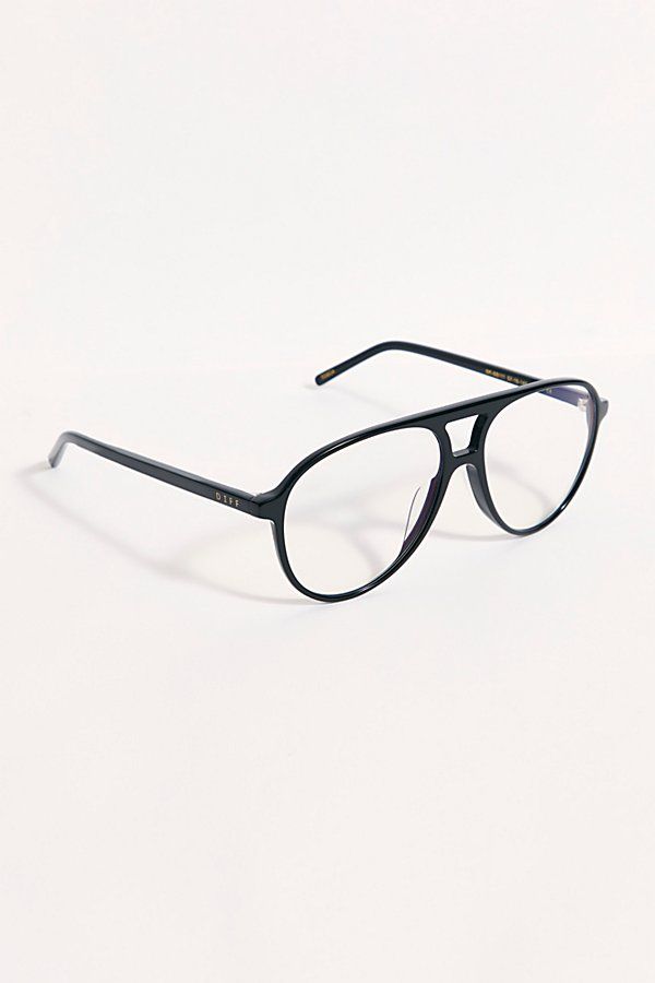 Tosca Blue Light Glasses by DIFF Eyewear at Free People, Black, One Size | Free People (Global - UK&FR Excluded)