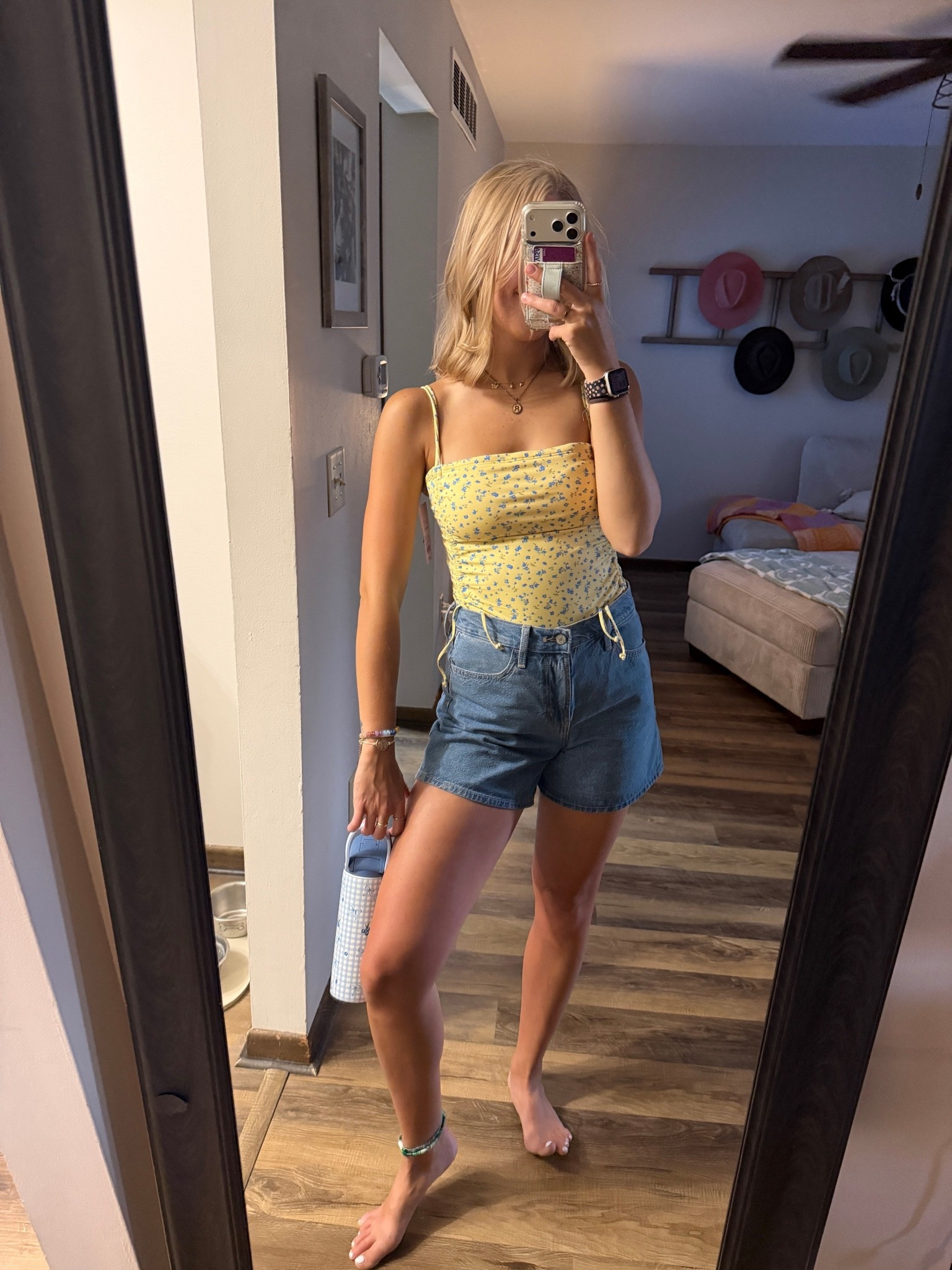 Yesterday’s CUTEEEE yellow swimsuit — 06.07.26 🌞🩵💛🩷🌼🌤️😎

Medium in yellow floral swimsuit from @Target   
4 in denim shorts from Old Navy
sweater is from Lily’s in Paoli (the CUTEST pastel colors!!!!)
🧢 Margarita trucker hat is from Amazon 🩵

summer outfits, summer swimsuits, Target outfits, Target finds, Target deals, swimsuit deals, Wild Fable swimsuits, Old Navy denim, Old Navy shorts, Old Navy finds, Old Navy deals, Amazon finds, Amazon hats, trucker hats, Amazon deal, Prime Deal Days, outfit of the day, trending summer finds

#LTKootd #LTKSeasonal #LTKSaleAlert