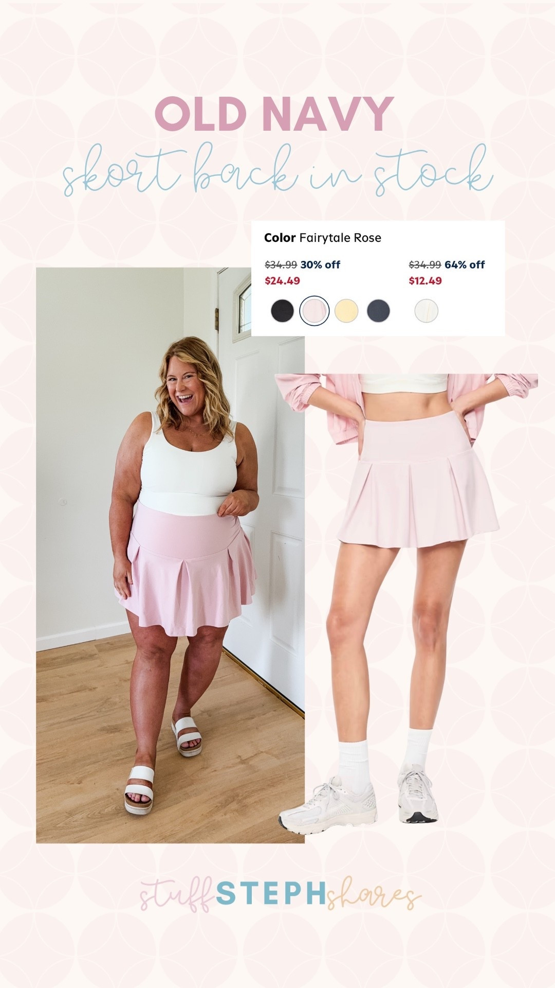 Old Navy skort back in stock in pink!

#LTKBump #LTKMidsize #LTKSaleAlert