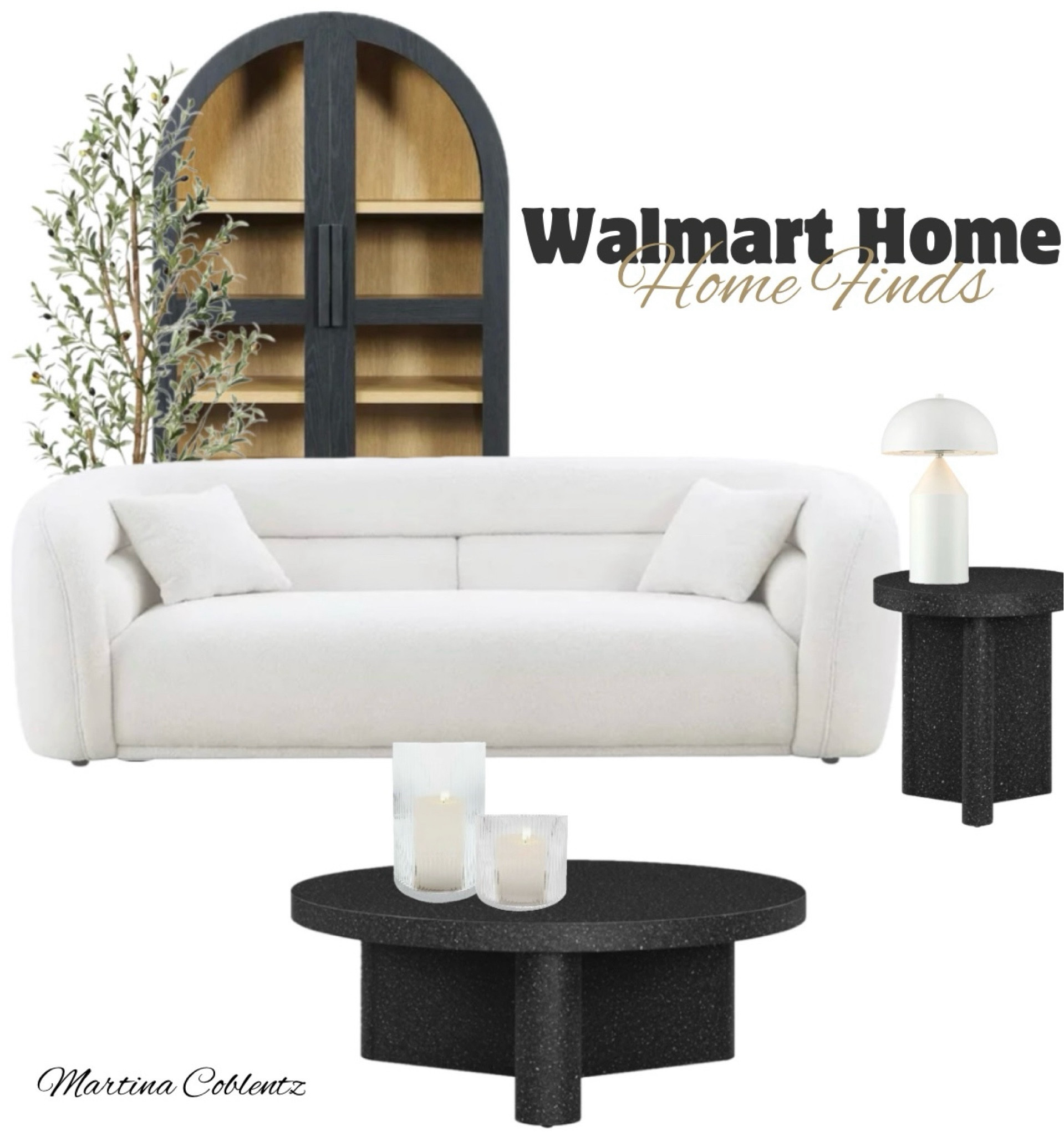Walmart home finds. 

•Walmart finds •furniture •Walmart furniture •modern sofa •mushroom lamp •arched cabinet •arched •olive tree •coffee table •side table •modern home •home decor 

#LTKfamily #LTKhome #LTKMostLoved