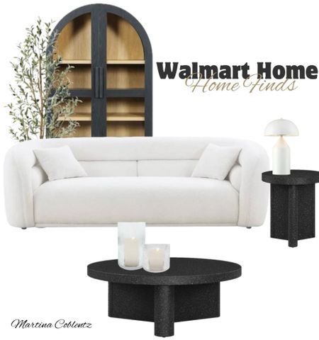 Walmart home finds. 

•Walmart finds •furniture •Walmart furniture •modern sofa •mushroom lamp •arched cabinet •arched •olive tree •coffee table •side table •modern home •home decor 

#LTKfamily #LTKhome #LTKMostLoved