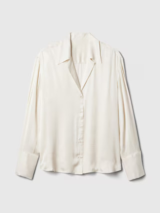 Satin Relaxed Shirt | Gap (US)