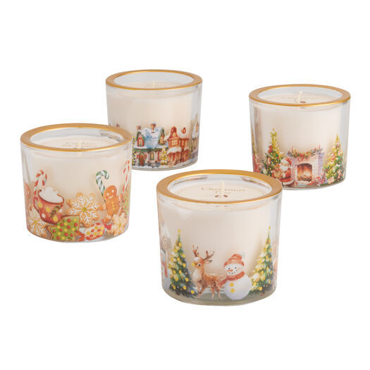 Vintage Holiday Gold Rim Scented Candle by World Market | World Market