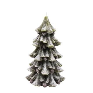 10" Flocked Green Pine Tree Novelty Candle by Ashland® | Michaels | Michaels Stores