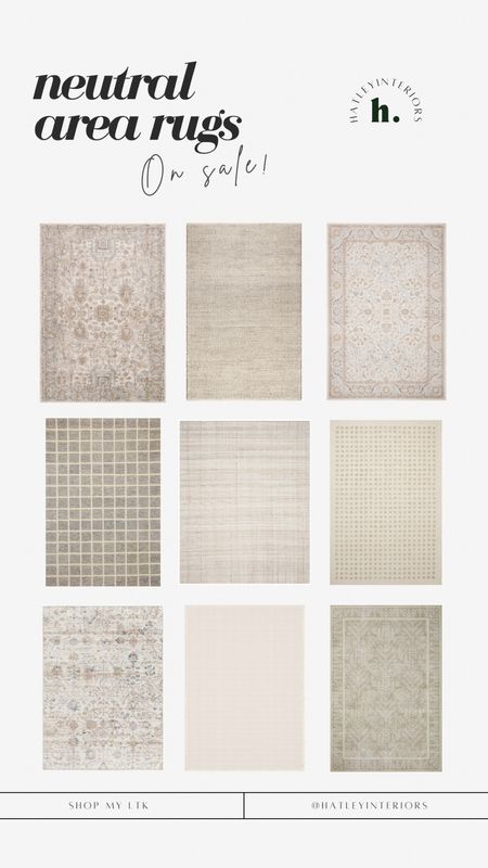 a round up of affordable (& on sale) neutral area rugs! 

loloi rug, amber interiors, studio mcgee, chris loves julia, living room area rug, bedroom area rug, neutral home decor, affordable area rug, affordable home decor 

#LTKhome #LTKSpringSale #LTKsalealert