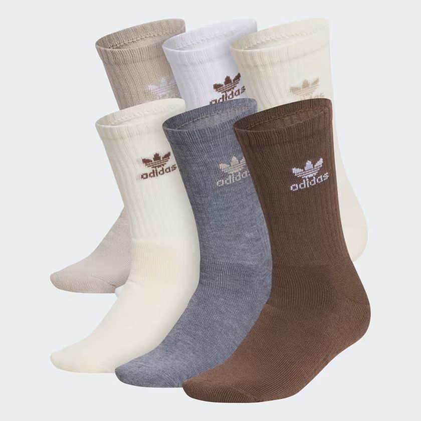 Trefoil Crew Socks 6 Pairs | adidas (US)
