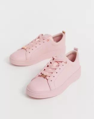 Ted Baker pink drench leather sneakers | ASOS US