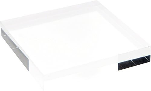 Plymor Clear Polished Acrylic Square Display Block, 1" H x 6" W x 6" D | Amazon (US)