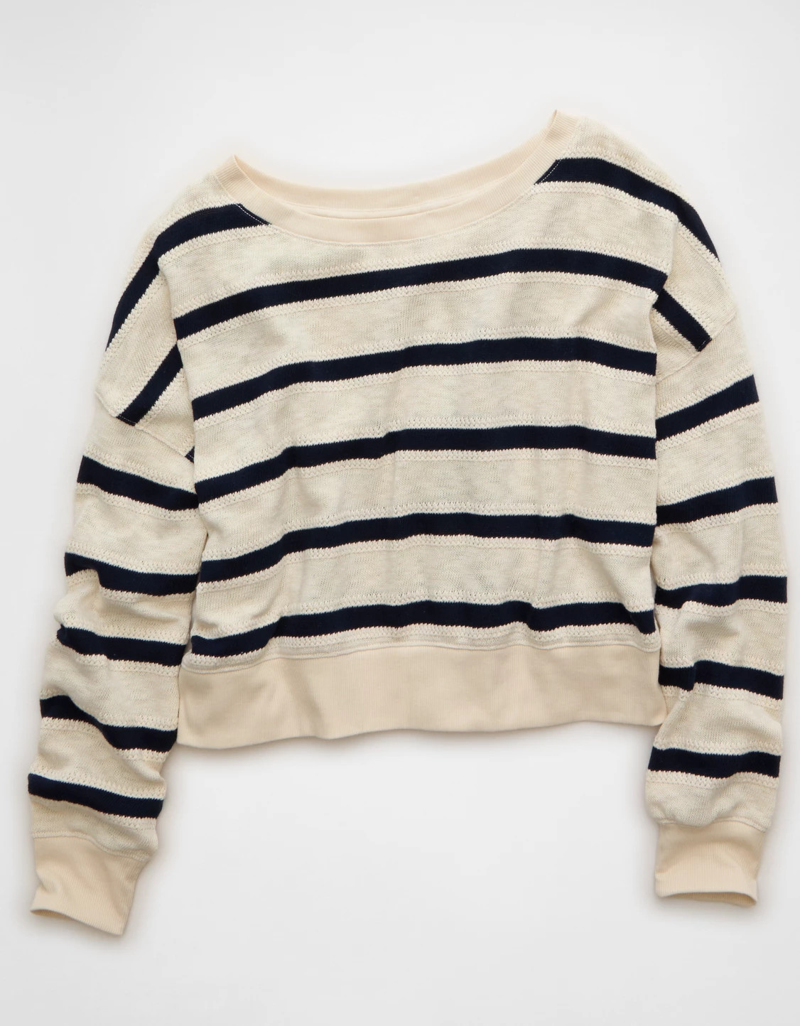 AE Striped Off-the-Shoulder Top | American Eagle Outfitters (US & CA)
