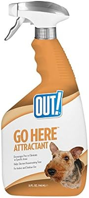 OUT! Go Here Attractant Indoor & Outdoor Dog Training Spray | Housetraining Aid for Puppies and D... | Amazon (US)