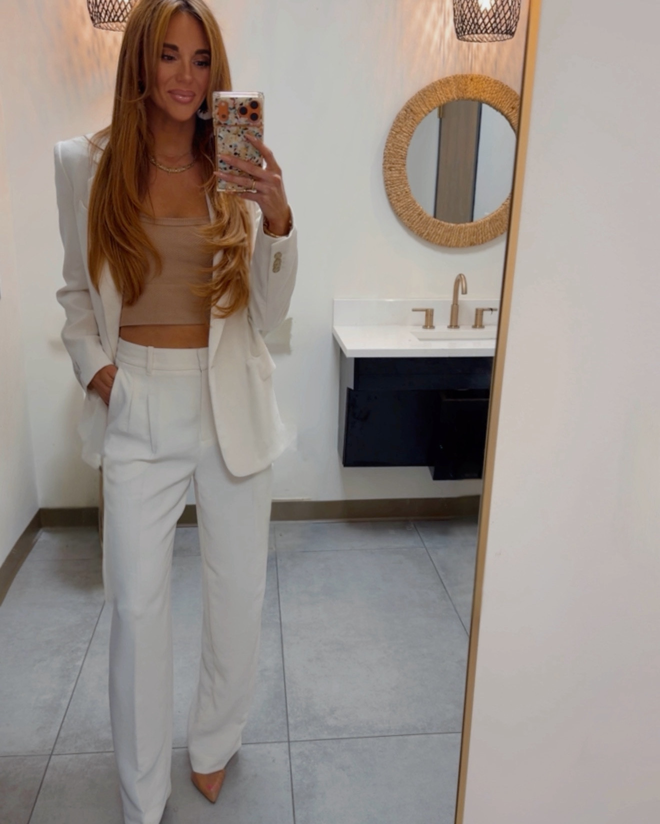 Business… but make it chic.

Wore this neutral power set for my “Women Mean Business” segment and felt strong, polished, and still completely me.

Because you don’t have to dress masculine to command a room. 🤍
Everything linked on LTK.


#LTKWorkwear #LTKTall #LTKootd