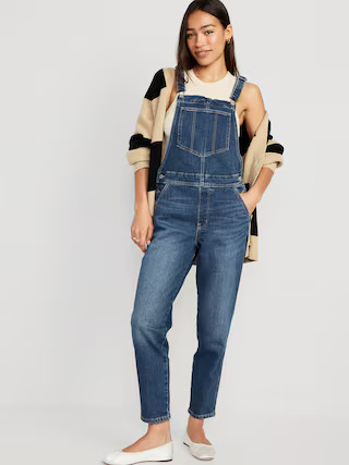 OG Straight Workwear Jean Overalls for Women | Old Navy (US)