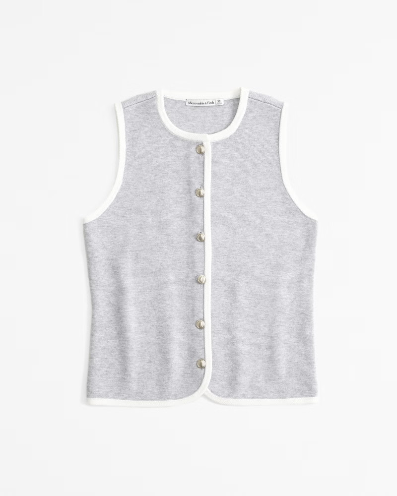 The A&F Mara Crew Sweater Vest | Abercrombie & Fitch (US)