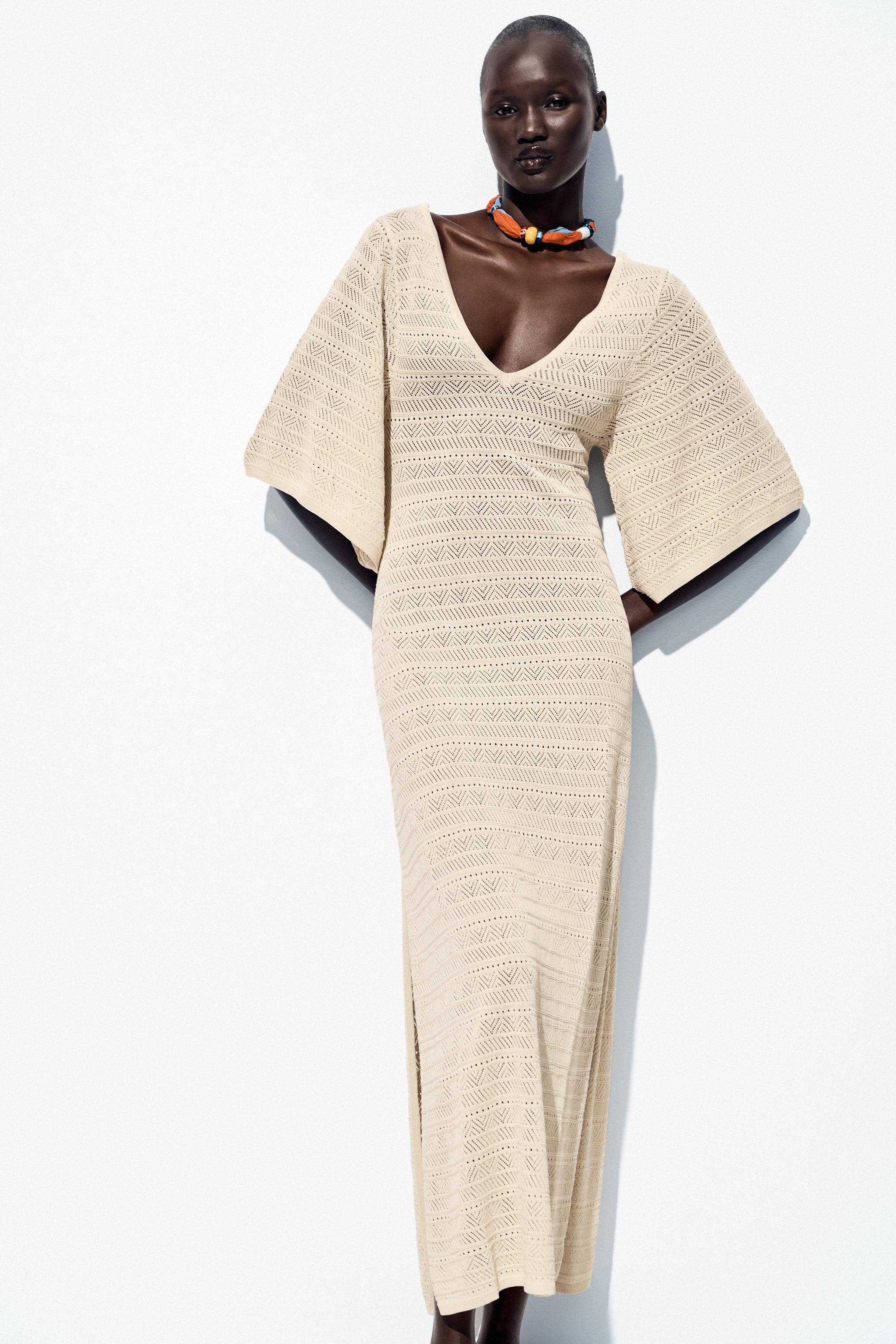 POINTELLE KNIT MAXI DRESS | Zara US