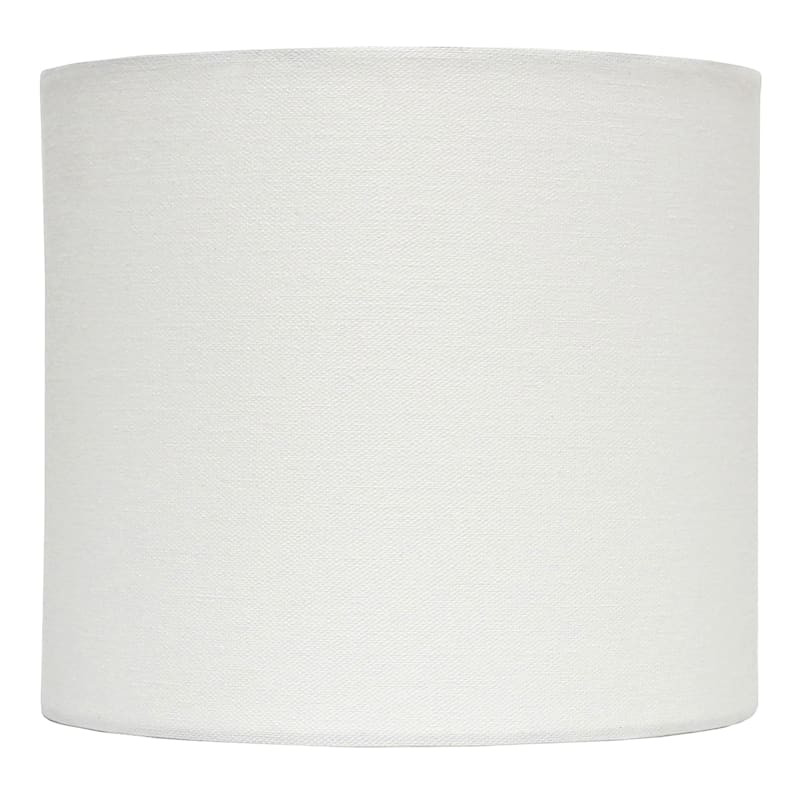White Drum Lamp Shade, 9" | At Home