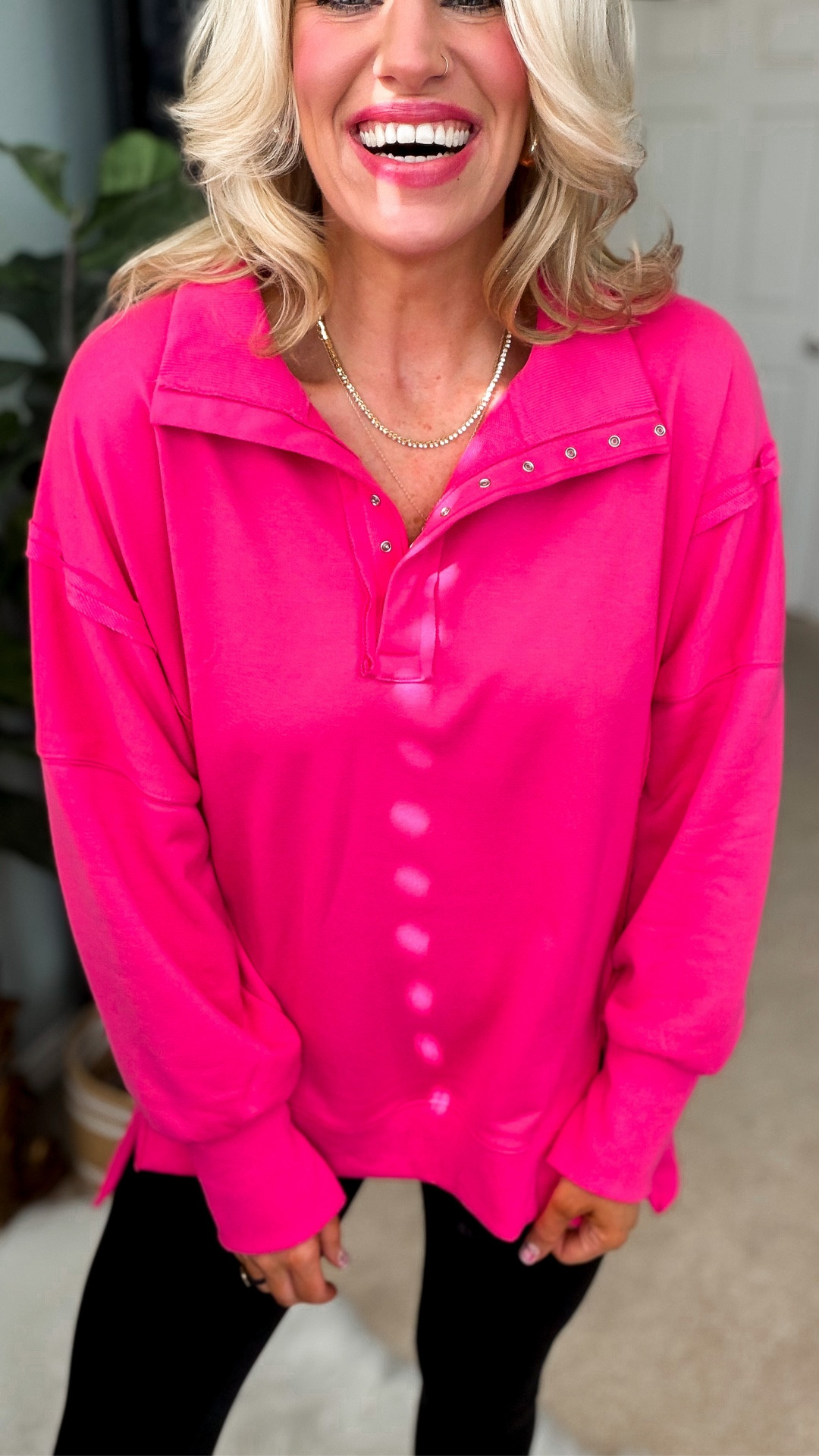 Cozy-but-cute pieces 💕
Free people look for less snap front pullover 
Fits tts but size up if want more length -wearing a medium 
Comes in tons of colors 

#LTKFindsUnder50 #LTKOver40 #LTKSaleAlert