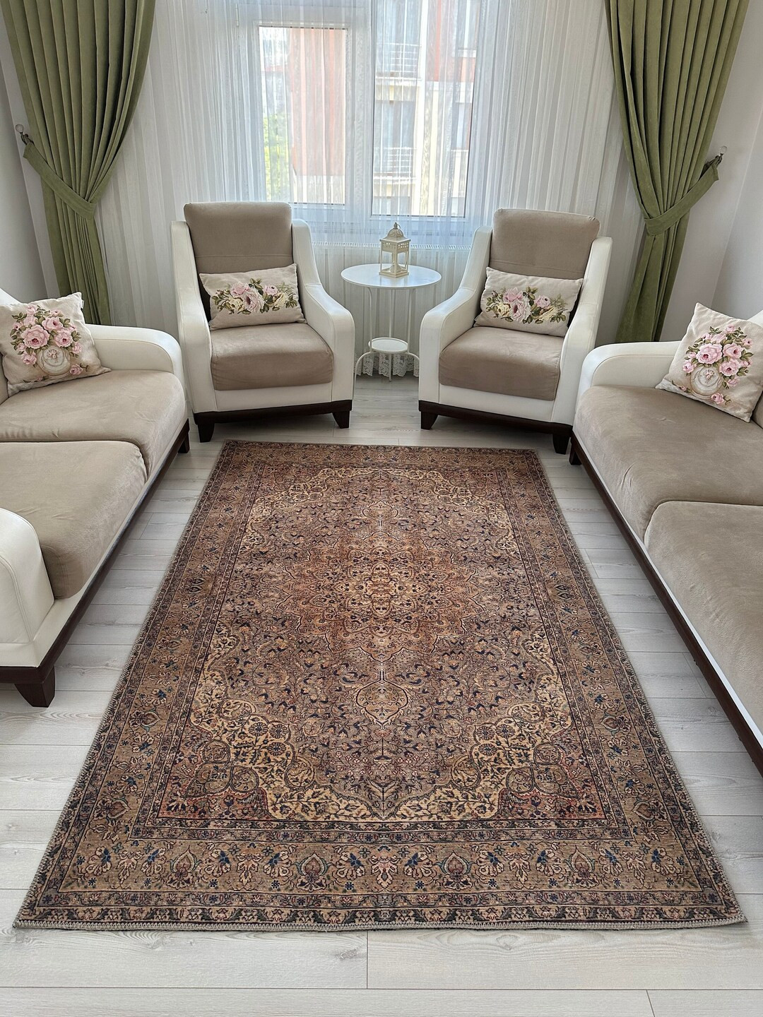 Brown Rug 8x10 Tumbled Pattern Rug 8x10 Brown Oriental Kilim Rug 8x10 Brown Turkish Rug 8x10 Rugs... | Etsy (US)