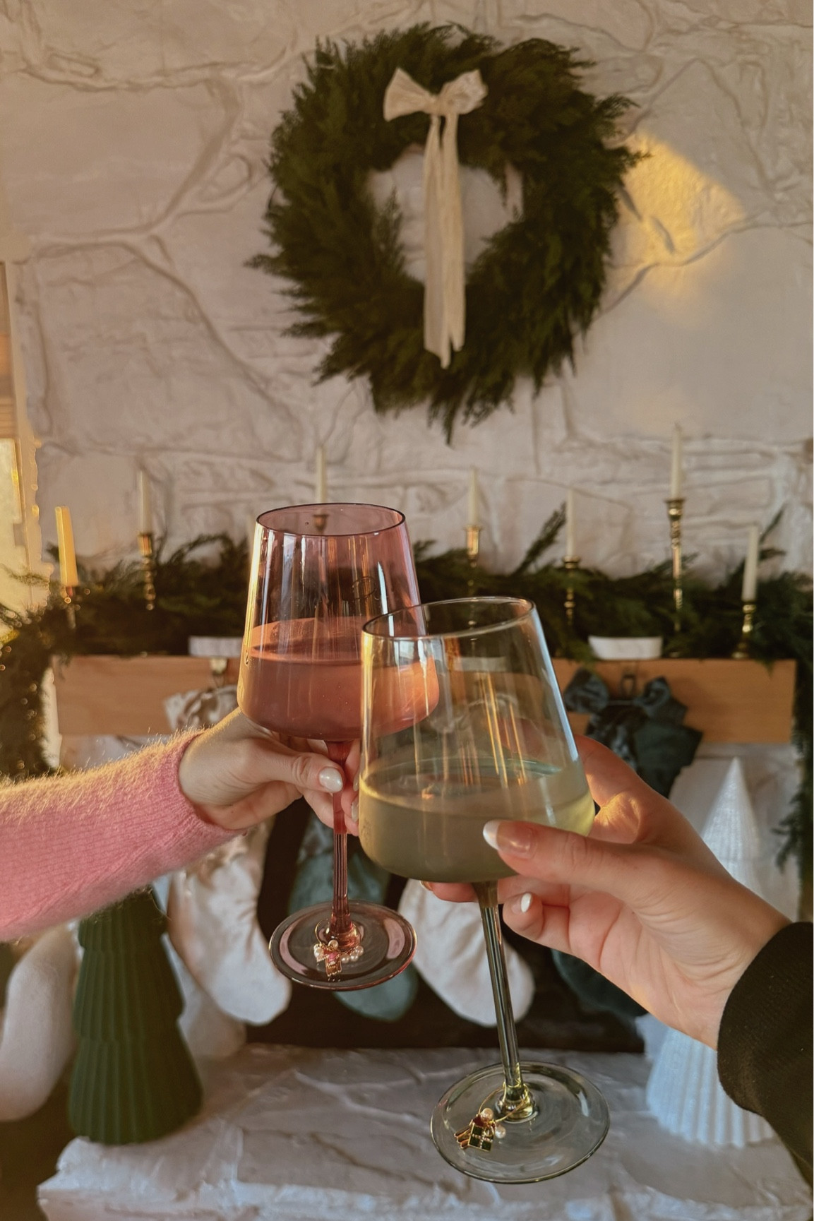 Easy holiday wine charms!

Easy crafts, holiday crafts, Christmas crafts, crafternoon, bestie date, girls night ideas, girls night in, holiday activities, Christmas activities, easy diy, diy, diy wine charms, diy gift ideas, Christmas decor, Anthropologie Christmas decor, winter wine glasses, fireplace mantle, Christmas fireplace mantle, holiday fireplace mantle

#LTKHoliday #LTKHome #LTKParties