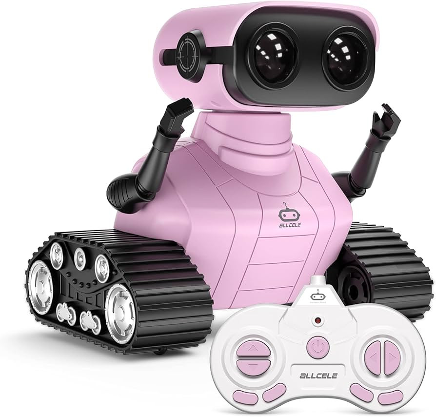 Amazon.com: ALLCELE Girls Robot Toy, Rechargeable RC Robot for Kids, Remote Control Toy with Musi... | Amazon (US)