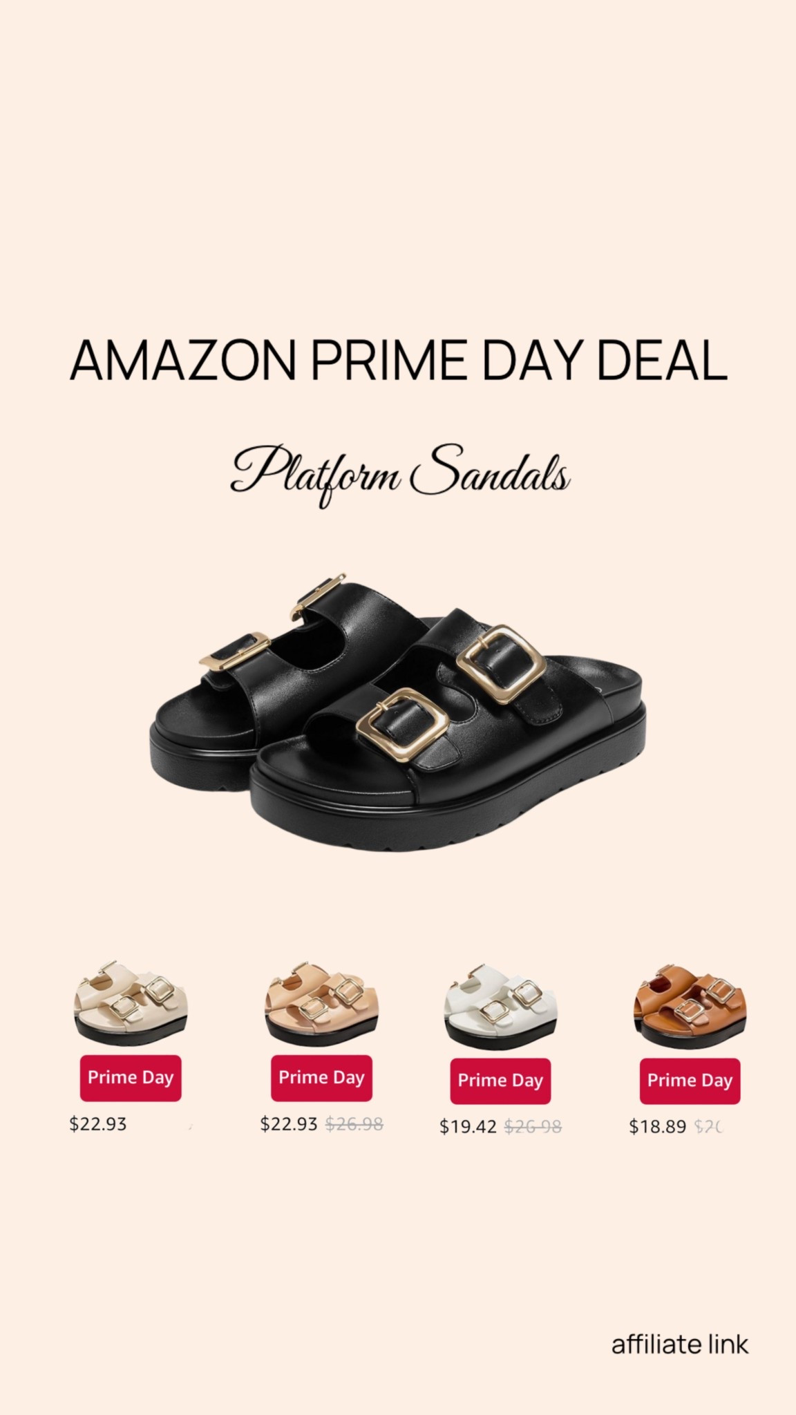 AMAZON PRIME DAY DEAL - Platform Summer Sandals ☀️

summer outfit, sandals, beach outfit, vacation outfit 

#LTKShoeCrush #LTKFindsUnder50 #LTKSaleAlert