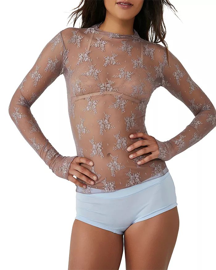 Lady Lux Floral Mesh Layering Top | Bloomingdale's (US)