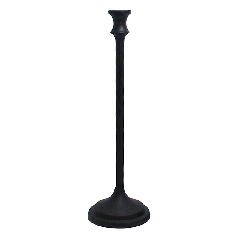 Black Metal Taper Candle Holder, 15.5" | At Home